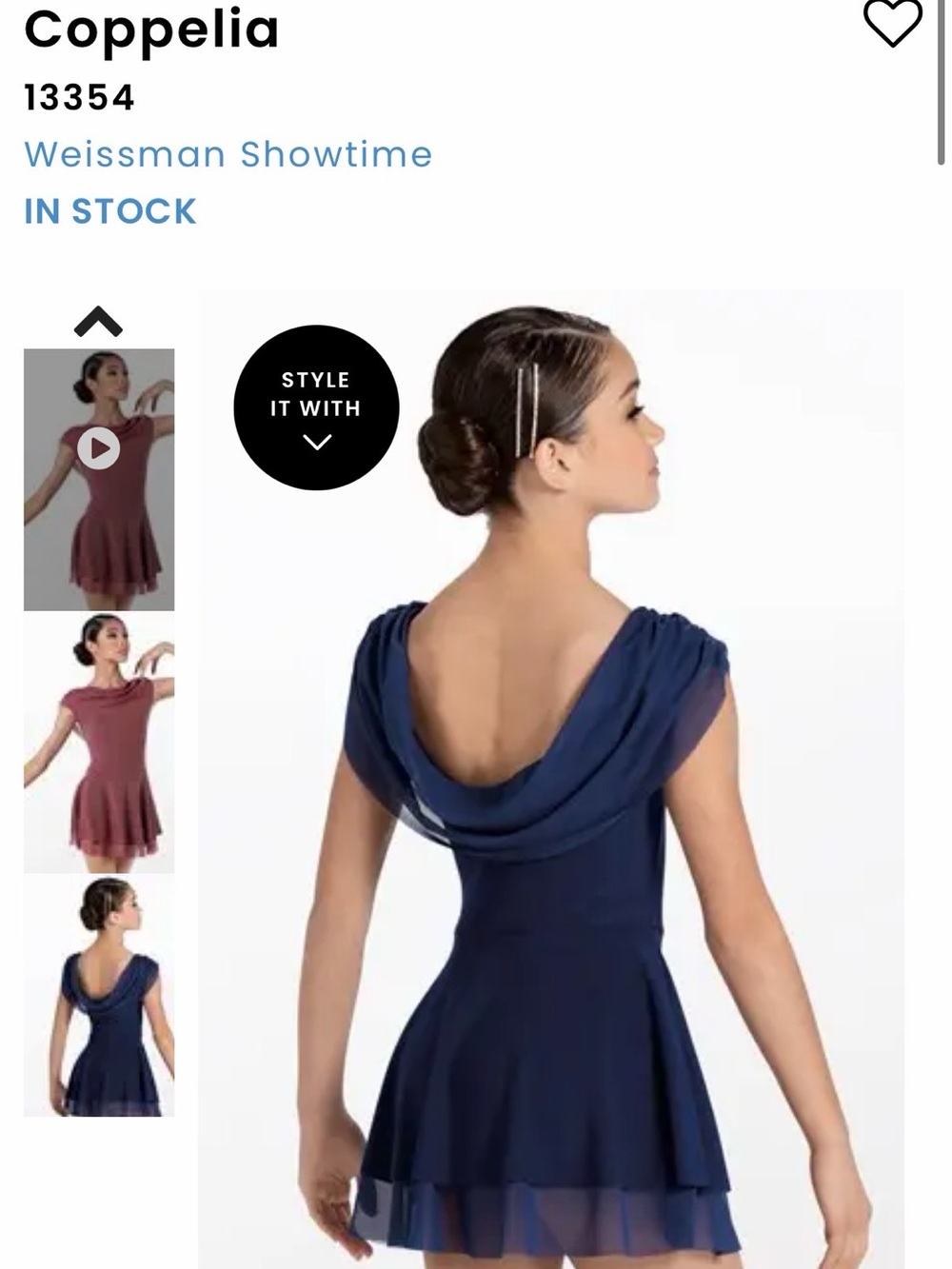 Weissman 13354 Coppelia dress